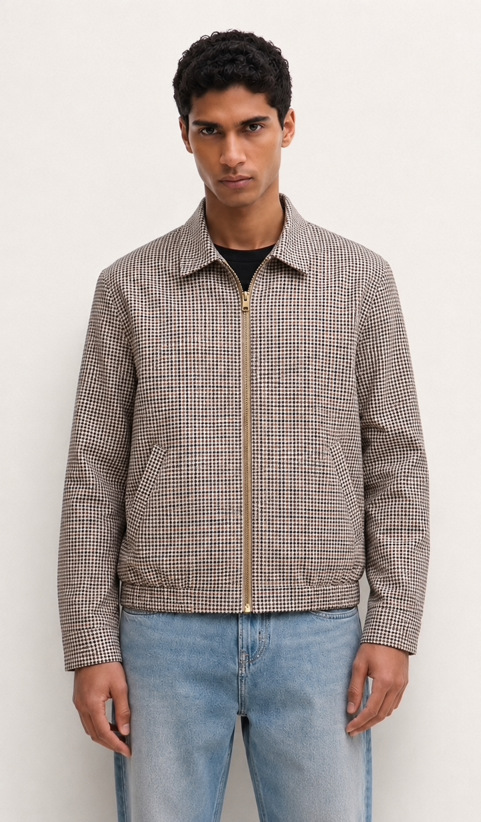 COLLARED TWILL JACKET