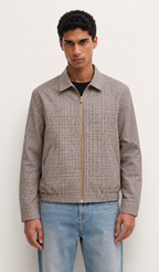 COLLARED TWILL JACKET