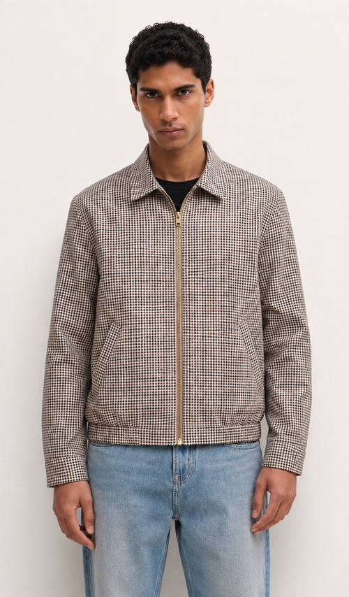 COLLARED TWILL JACKET
