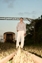 COLLARED TWILL JACKET