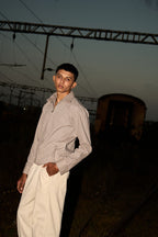 COLLARED TWILL JACKET