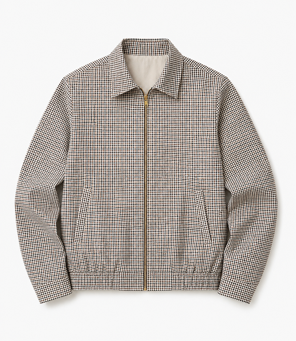 COLLARED TWILL JACKET